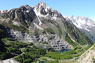 Eau dâ€™Olle, Massif des Grandes Rousses, France Stock Photo